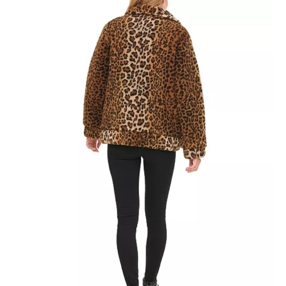Cheetah Print Sherpa Jacket Levi's - Picture 2 of 6